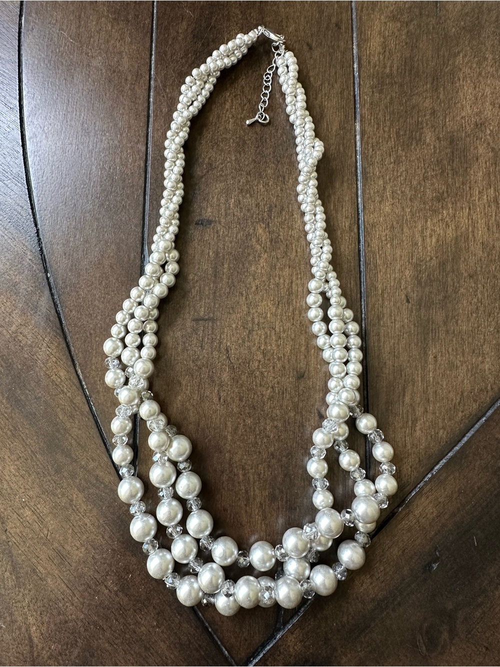 Elegant Pearl Multi-Strand Necklace